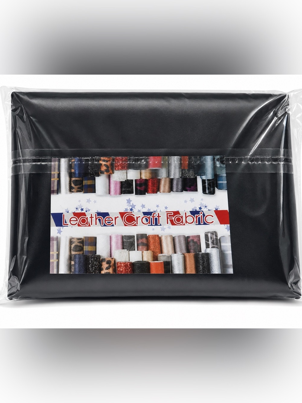 Black Leather Craft Fabric Sheet - 
DYI Smooth Craft Vinyl 🖤